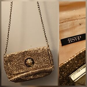 Please Bundle Only RSVP Sparkling Gold Clutch